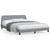  Bed Frame "Dover" Light Gray 59.8"x79.9" Fabric A949-373288