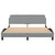  Bed Frame "Dover" Light Gray 59.8"x79.9" Fabric A949-373288