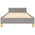  Bed Frame without Mattress Light Gray Twin XL Fabric A949-347450