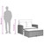  Patio Sofa with Cushions 2-Seater Brown Poly Rattan A949-365139