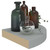  Floating Corner Shelf Gray 9.8"x9.8"x1.5" MDF A949-323901