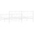  Metal Bed Frame without Mattress with Footboard White 76"x79.9 A949-376299
