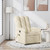  Massage Recliner Chair Cream Fabric A949-371748