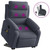  Stand up Massage Recliner Chair Dark Gray Velvet A949-3206181