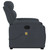  Stand up Massage Recliner Chair Dark Gray Velvet A949-3206181