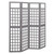  4-Panel Room Divider/Trellis Solid Fir Wood Gray 63.4"x70.9 A949-316487
