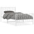  Metal Bed Frame without Mattress with FootboardWhite 39.4"x78.7 A949-374499