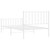  Metal Bed Frame without Mattress with FootboardWhite 39.4"x78.7 A949-374499