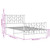  Metal Bed Frame without Mattress with FootboardWhite 39.4"x78.7 A949-374499