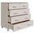  Sideboard HAMAR White 31.1"x15.7"x31.5" Solid Wood Pine A949-340421