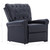  Reclining Chair Black Faux Leather A949-282274