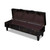  Storage Bench 43.7" Dark Brown Solid Wood Pine&Faux Leather A949-345710