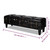  Storage Bench 43.7" Dark Brown Solid Wood Pine&Faux Leather A949-345710