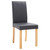  Dining Chairs 4 pcs Gray Faux Leather A949-249209