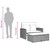  Patio Sofa with Cushions 2-Seater Beige Poly Rattan A949-365135
