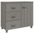  Sideboard HAMAR Light Gray 35.4"x15.7"x31.5" Solid Pinewood A949-340431