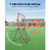 Baseball Softball Rebounder Net 4 x 5.5 ft Pitch Back Trainer, 5 Adjustable Angles, Heavy-duty Stee E415-BQHDWJDKD455XYST9001V0