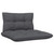  Patio Middle Sofa with Cushions White Solid Pinewood A949-806635
