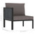  Sectional Corner Sofa with Right Armrest Poly Rattan Anthracite A949-310043