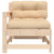  Patio Chair with Cushions Solid Wood Pine A949-825569