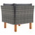  Corner Sofa Poly Rattan and Solid Eucalyptus Wood A949-315754