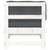  Corner Sofa with Cushions White Solid Wood Pine A949-825542
