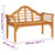 Patio Bench 49.2" Solid Wood Acacia A949-318550