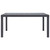 Patio Table Brown 59"x35.4"x28.3" Plastic Rattan Look A949-45606