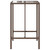 Outdoor Bar Table Brown 27.6"x27.6"x43.3" Poly Rattan A949-368694