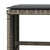 Patio Stools with Cushions 4 pcs Gray 15.7"x15.7"x13.8" Poly Rattan A949-4007485
