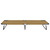 Folding Sun Lounger Taupe Steel A949-47758
