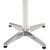 Patio Table Silver 23.6"x23.6"x27.6" Aluminum A949-48715