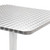 Patio Table Silver 23.6"x23.6"x27.6" Aluminum A949-48715
