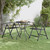 Patio Table 23.6"x28.3" Expanded Metal Mesh Anthracite A949-317342
