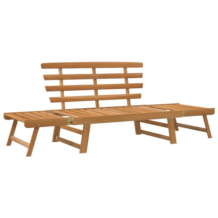 Patio Bench 2-in-1 74.8" Solid Acacia Wood A949-316471