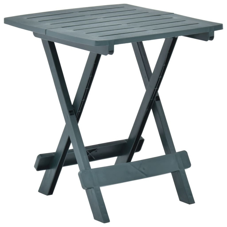 Folding Patio Table Green 17.7"x16.9"x19.7" Plastic A949-48809
