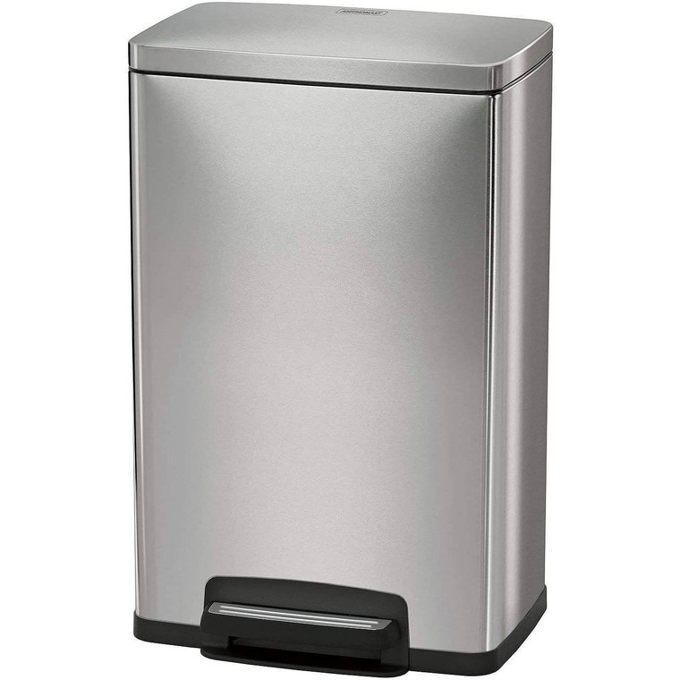 13-Gallon Kitchen Trash Can with Step Lid in Stainless Steel Finish Q280-PMSS5998