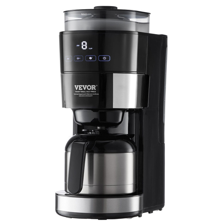 Coffee Maker with Grinder, 8 Cup Programmable Coffee Machine, Grind and Brew Coffee Maker with 24-H E415-ZCKYMCZKFJ8B7MCSDV1