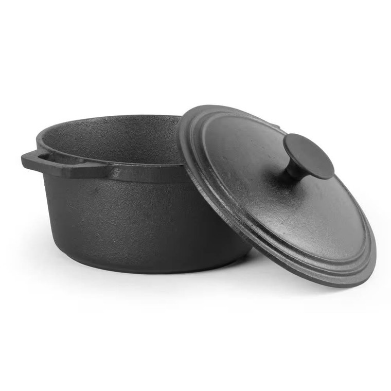 3.4 Quart Pre-Seasonded Cast Iron Dutch Oven with Handles and Lid Q280-PSTFCIDO3345814