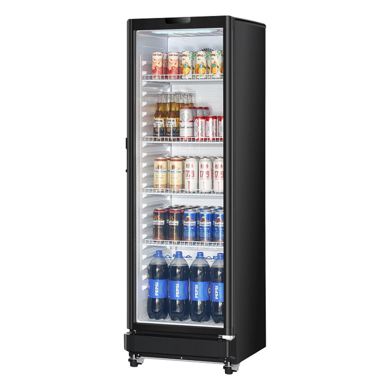 Commercial Merchandiser Refrigerator, 8.1 CU.FT Glass Door Display Refrigerator Upright Fridge, Bev E415-DMBLMBXBDDX8BWK5VV1