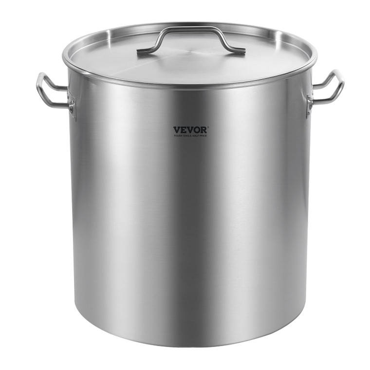 Stainless Steel Stockpot, 54L Large Cooking Pots, Cookware Sauce Pot with Basket, Lid, and Handle,  E415-SYJHTG64QTLJ4HB0LV0