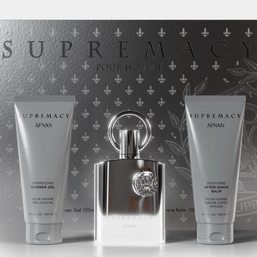Afnan Supremacy Silver 3 Piece Gift Set M433-MS-AFNSIL-3PC