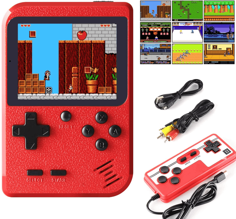 Portable Game Pad With 400 Games Included + Additional Player Controller F369-4958548033622