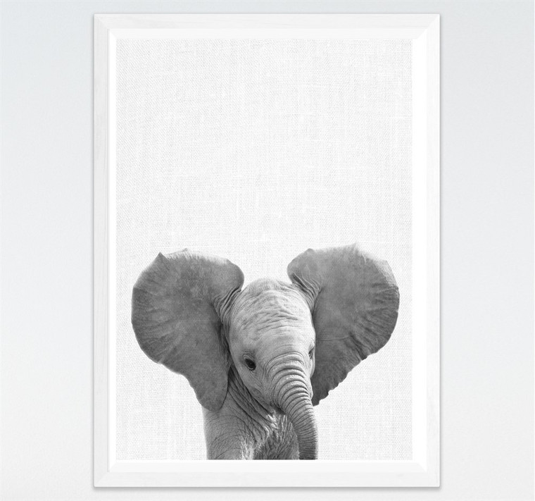 Color: A, Size: 20x25cm - Hot-selling Cute Black And White Small Animal Paintings Modern Simple Chi Q119-CJZS115543801AZ