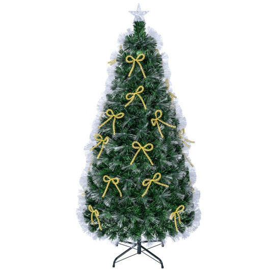 5 ft Fiber Optic Artificial Christmas Tree with Dazzling Optical Fibers-S B593-CM25750US