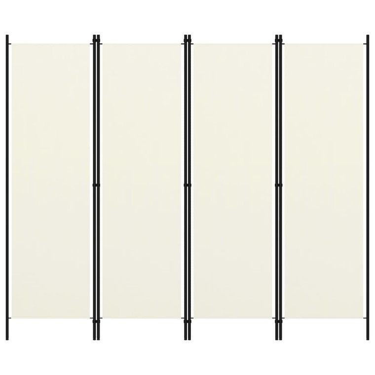  4-Panel Room Divider White 78.7"x70.9 A949-320719