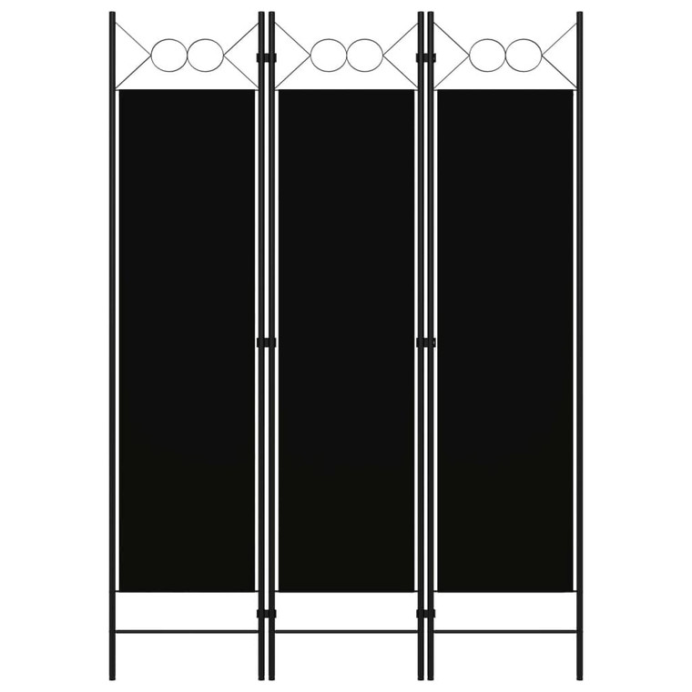 3-Panel Room Divider Black 47.2"x70.9 A949-320702