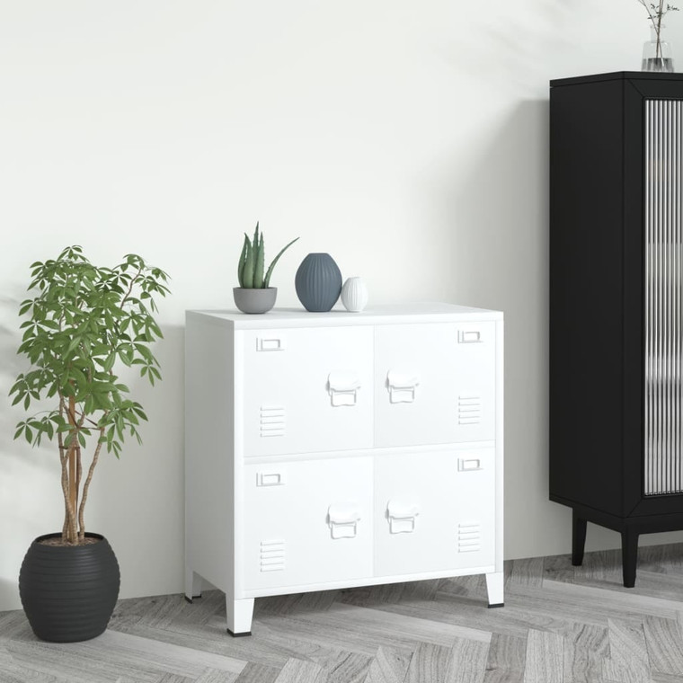  Industrial Storage Chest White 29.5"x15.7"x31.5" Steel A949-339626