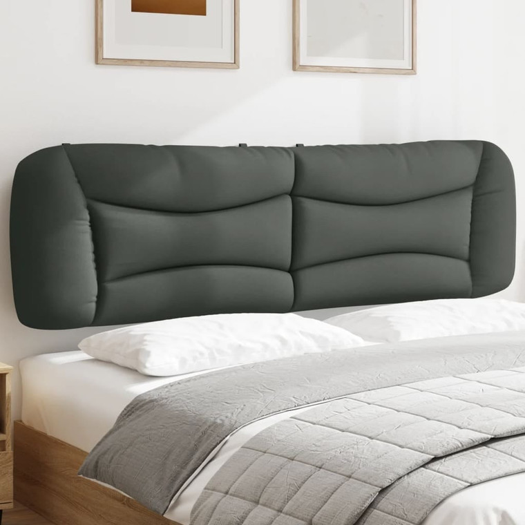  Headboard Cushion "Hvar" Dark Gray 76" Fabric A949-374634