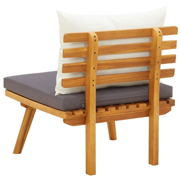  Patio Chair with Cushions Solid Acacia Wood A949-46671
